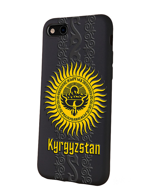 Силиконовый чехол для Apple iPhone 7 "Республика Киргизии"