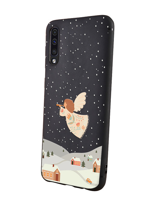 Силиконовый чехол для Samsung Galaxy A50 "Рождественский ангел"