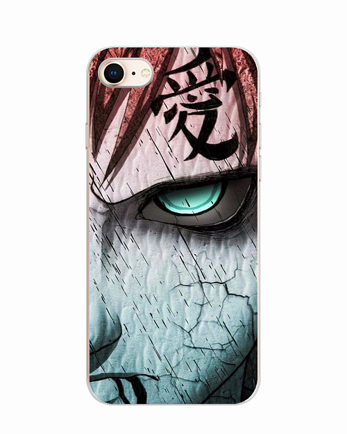 Силиконовый чехол для Apple iPhone SE (2020) "Naruto Shippuden - Gaara grimm face"