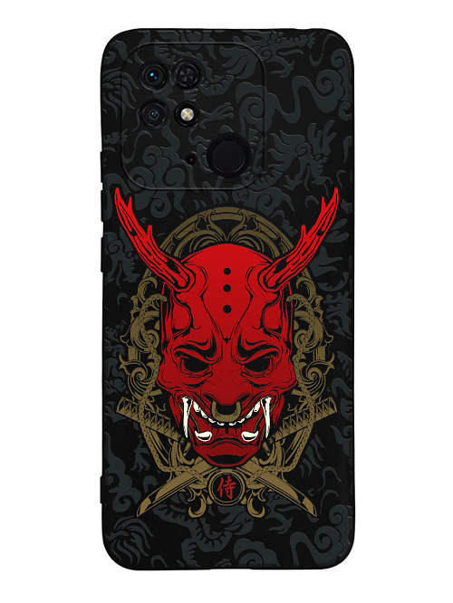 Силиконовый чехол для Xiaomi Redmi 10C/POCO C40 Red Oni mask