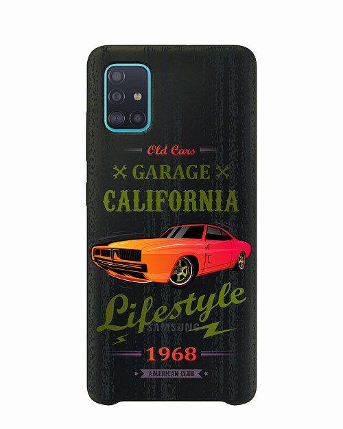 Силиконовый чехол для Samsung Galaxy A51 (4G) "Musclecar California"