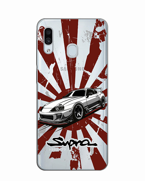 Силиконовый чехол для Samsung Galaxy A30 Toyota Supra