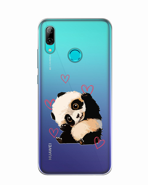 Силиконовый чехол для Huawei P Smart (2019) Милая панда