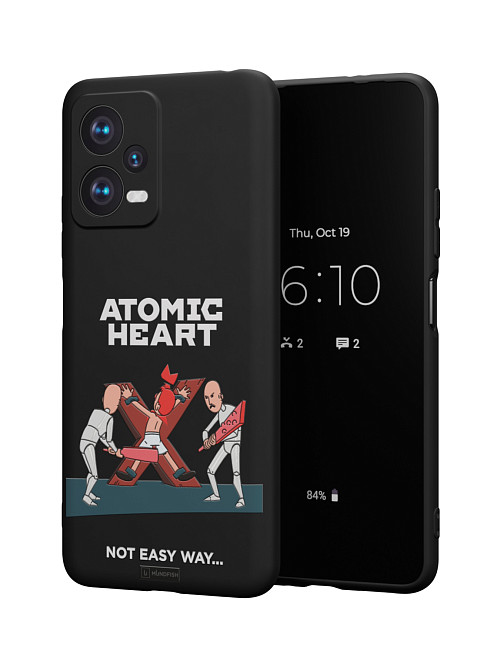 Силиконовый чехол для Xiaomi Redmi Note 12 (5G) "Atomic Heart: Not Easy Way"