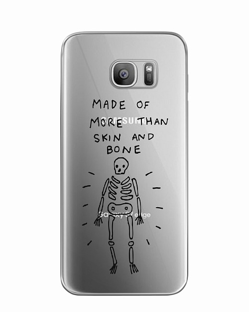 Силиконовый чехол для Samsung Galaxy S7 Скелет