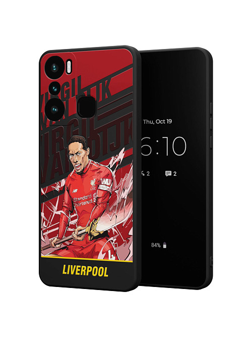 Силиконовый чехол для Infinix Hot 20i "NOVEL: Liverpool"