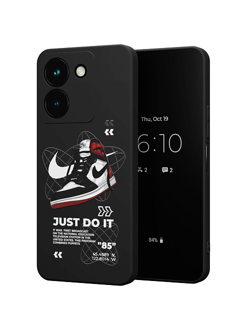 Силиконовый чехол для Vivo Y36 (4G) "NOVEL: Just Do It"