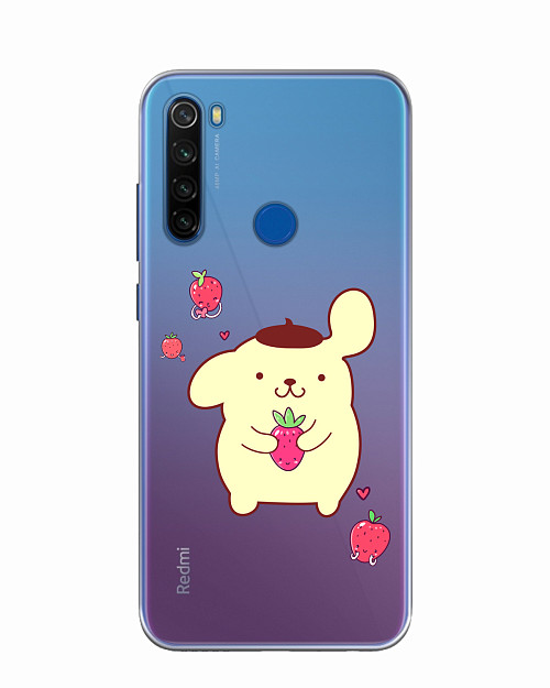 Силиконовый чехол для Xiaomi Redmi Note 8T Собачка с ягодой