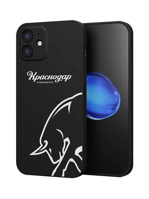 Силиконовый чехол для Apple iPhone 12 "Краснодар: Бык"