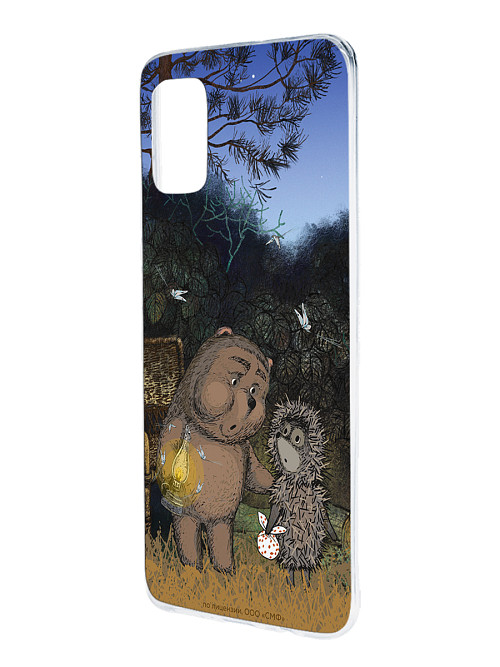 Силиконовый чехол для Samsung Galaxy A51 (4G) "Ёжик в тумане и медвежонок"