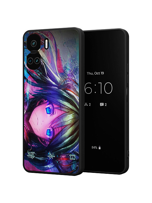 Силиконовый чехол для Honor X50i "Hatsune Miku"