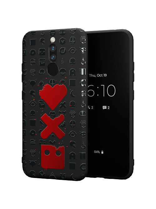 Силиконовый чехол для Xiaomi Redmi 8 "Love Death Robots"