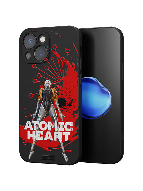 Силиконовый чехол для Apple iPhone 14 "Atomic Heart: Правая близняшка"