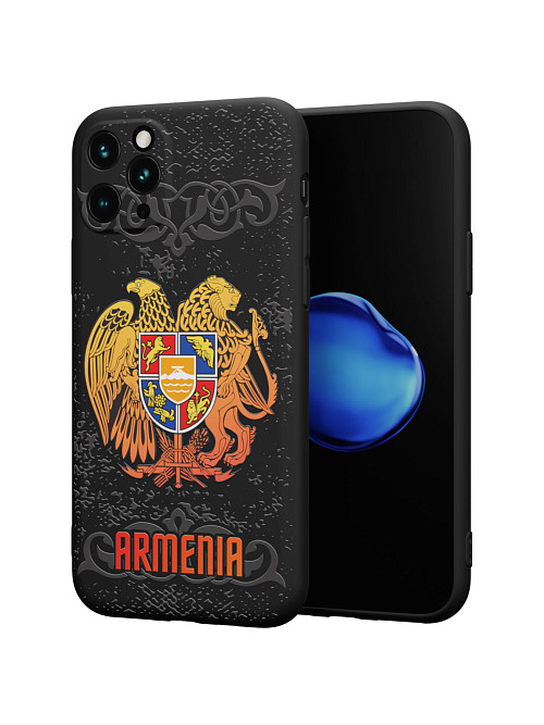 Силиконовый чехол для Apple iPhone 11 Pro "Герб Армении"