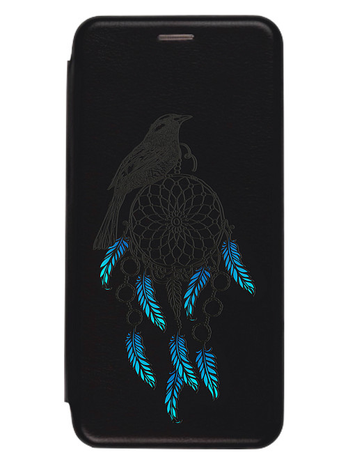 Чехол книжка для Samsung A53 "Птица Ловец снов"