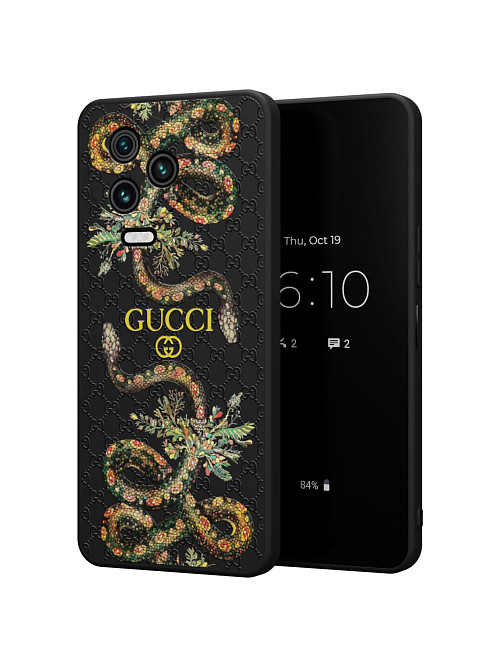 Силиконовый чехол для Infinix Note 12 (2023) G99 "NOVEL: Gucci"