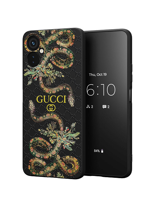 Силиконовый чехол для Tecno Spark 9 Pro "NOVEL: Gucci"