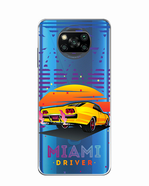 Силиконовый чехол для Poco X3 Miami driver