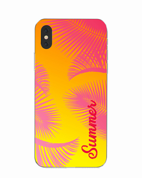 Силиконовый чехол для Apple iPhone X "Summer"