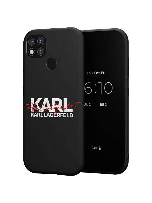 Силиконовый чехол для Xiaomi Redmi 9C "NOVEL: Lagerfeld V.2"