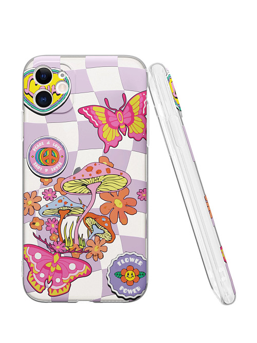 Силиконовый чехол для Apple iPhone 11 "Flower power"