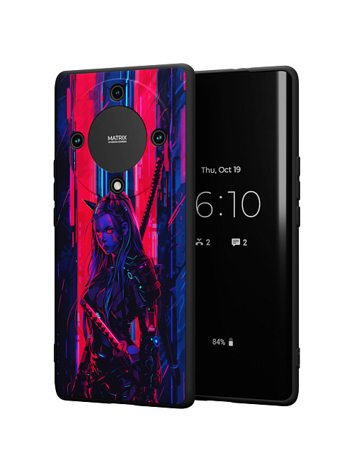 Силиконовый чехол для Honor Magic 5 Lite (5G) "Кибер Женщина"