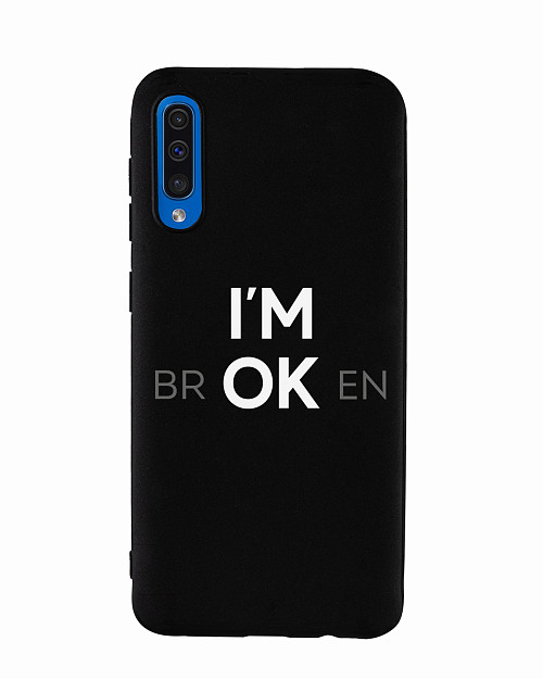 Силиконовый чехол для Samsung Galaxy A50S "I’m OK"