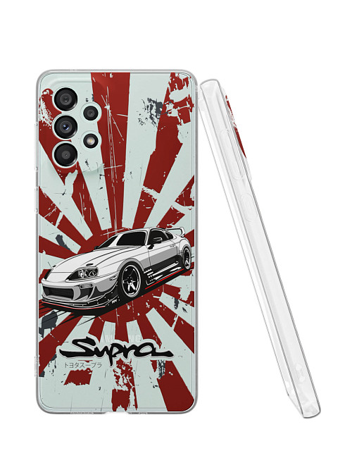 Силиконовый чехол для Samsung Galaxy A73 (5G) "Toyota Supra"