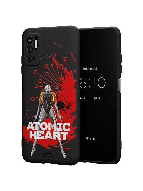 Силиконовый чехол для Poco M3 Pro "Atomic Heart: Правая близняшка"