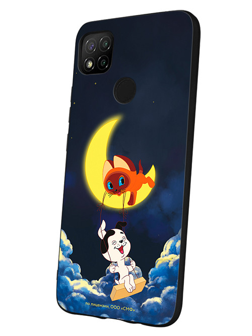 Силиконовый чехол для Xiaomi Redmi 9C "Котенок по имени Гав: Лунные качели"