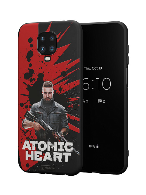Силиконовый чехол для Xiaomi Redmi Note 9 Pro "Atomic Heart: Майор Нечаев"