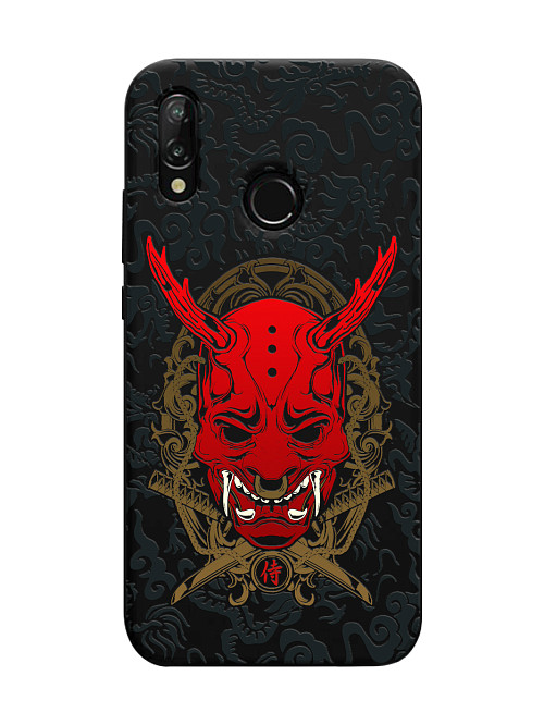 Силиконовый чехол для Huawei P20 Lite Red Oni mask