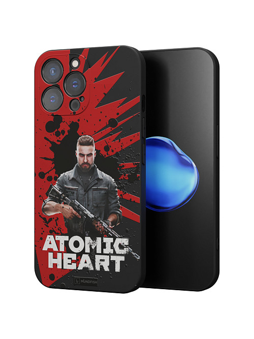 Силиконовый чехол для Apple iPhone 14 Pro Max "Atomic Heart: Майор Нечаев"