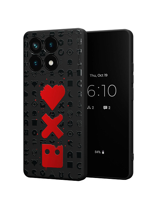 Силиконовый чехол для Poco X6 Pro (5G) "Love Death Robots"