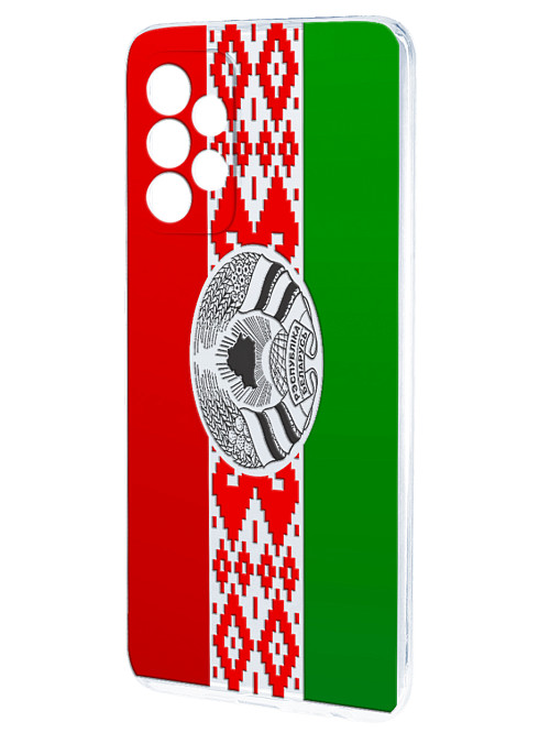 Силиконовый чехол для Samsung A52 Флаг Беларуси