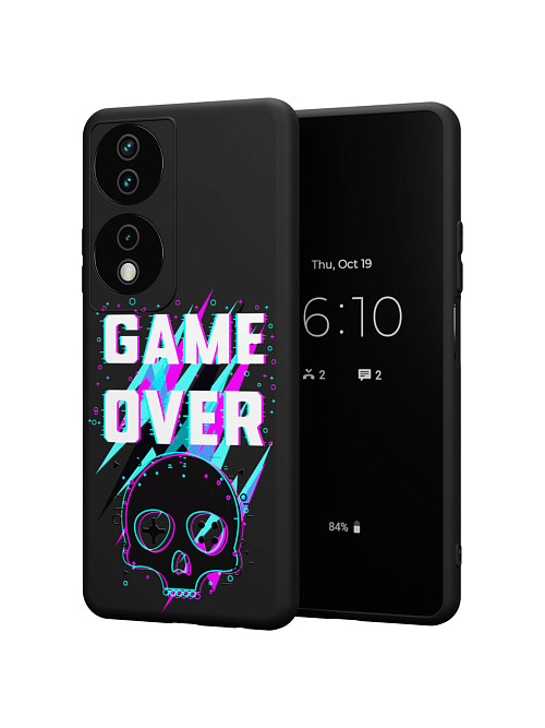 Силиконовый чехол для Honor X7b "Game over"