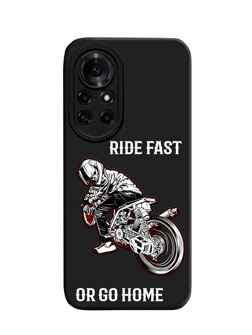 Силиконовый чехол для Huawei Nova 8 Pro Ride fast or go home