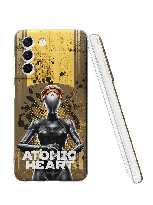 Силиконовый чехол для Samsung S21 FE "Atomic Heart: Левая близняшка"