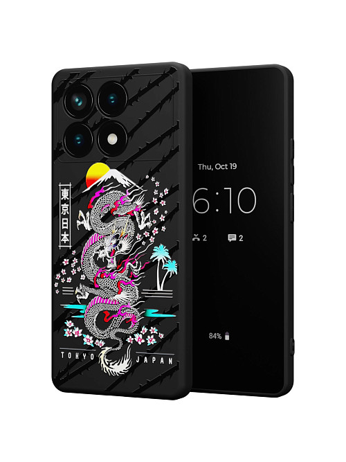 Силиконовый чехол для Poco X6 Pro (5G) "NOVEL: Токио Япония"