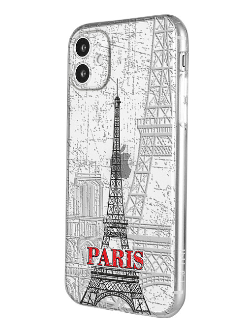 Силиконовый чехол для Apple iPhone 11 Париж