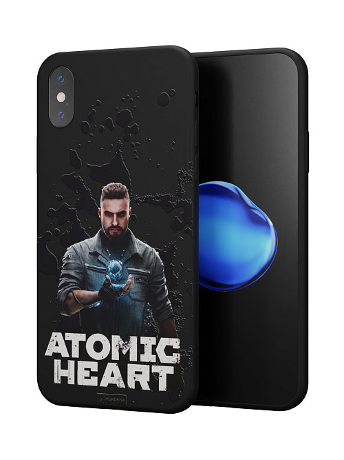 Силиконовый чехол для Apple iPhone Xs "Atomic Heart: Товарищ Нечаев"