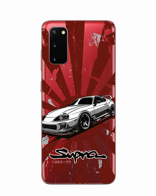 Силиконовый чехол для Samsung Galaxy S20 Toyota Supra