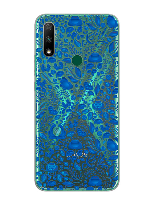 Силиконовый чехол для Huawei Y9 Prime (2019) "Гжель"