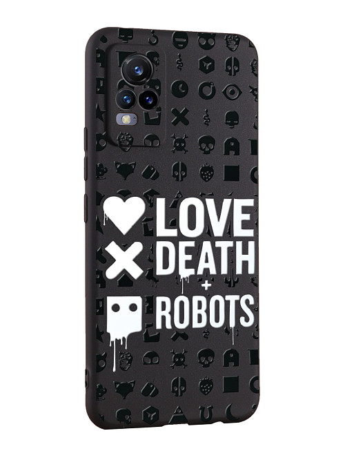 Силиконовый чехол для Vivo V21E (4G) Любовь Смерть Роботы