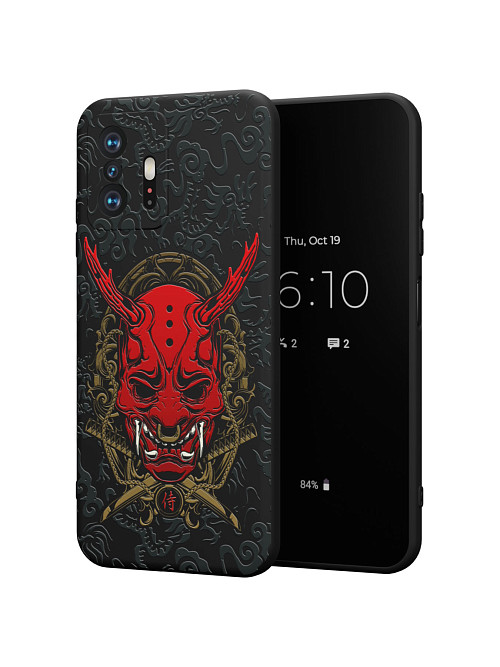 Силиконовый чехол для Xiaomi 11T Pro "Red Oni mask"