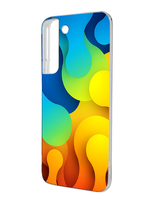 Силиконовый чехол для Samsung Galaxy S22 (5G) Яркая абстракция