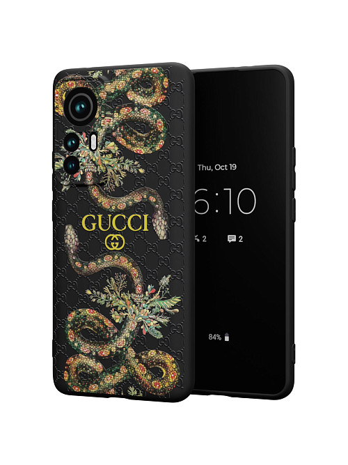 Силиконовый чехол для Xiaomi 12T "NOVEL: Gucci"