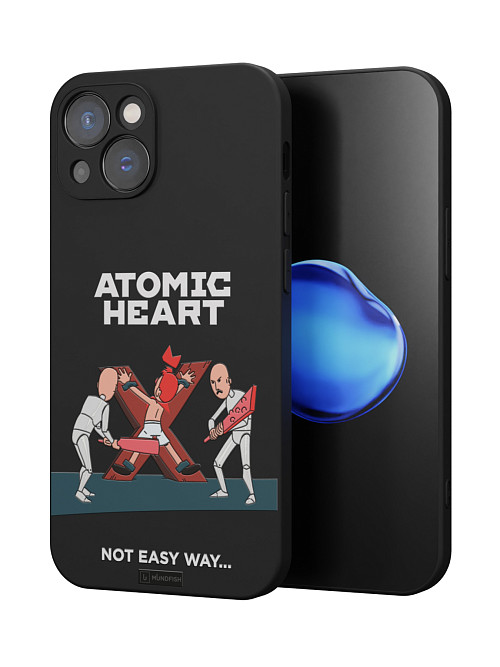 Силиконовый чехол для Apple iPhone 15 "Atomic Heart: Not Easy Way"