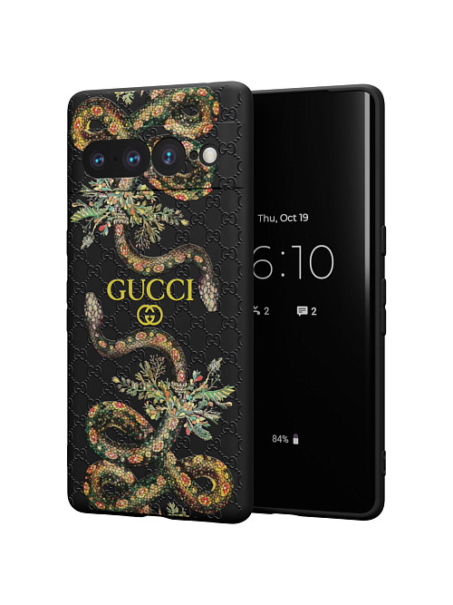 Силиконовый чехол для GooglePixel Google Pixel 7 pro "NOVEL: Gucci"