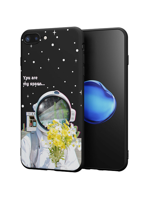 Силиконовый чехол для Apple iPhone 8 Plus "NOVEL: You are my space"